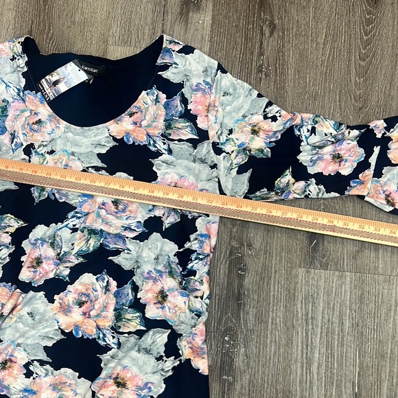 NWT Karen Kane multicolor floral long sleeve A line dress size 3X - Picture 8 of 10